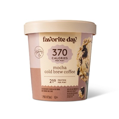 Reduced Fat Mocha Cold Brew Coffee Ice Cream - 16oz - Favorite Day™