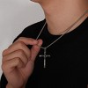 Cross Pendant Necklace - HTUTWOO™ Metal Titanium Steel Cross Pendant Necklace, for Mother, Daughter, Sister, Friends and Everyday Wear - 3 of 4
