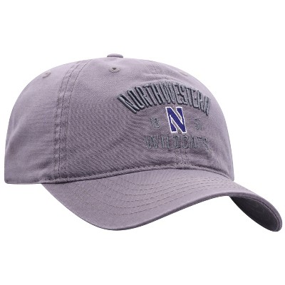 NCAA Northwestern Wildcats Men's Skill Gray Garment Washed Canvas Hat