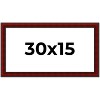PosterPalooza | Panoramic Weathered Red Picture Frame - UV Acrylic, Foam Board Backing, Hanging Hardware - 2 of 4