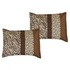 Home Mart Goods 6 Piece Brown Beige Animal Print Comforter Set Embroidery Soft Bedding - 4 of 4