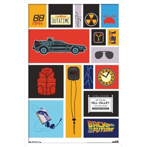 Trends International Back to the Future - Grid Framed Wall Poster Prints - 1 of 4