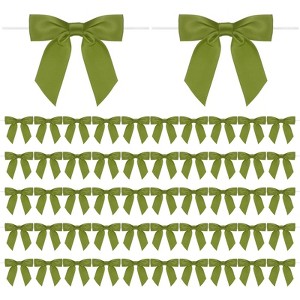Unique Bargains Polyester Multipurpose Use Durable Flexible Gift Wrap Bows 50 Pcs - 1 of 4