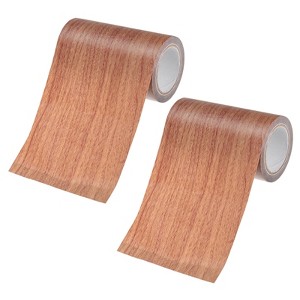 Unique Bargains Self Adhesive Wood Grain Design Durable Easy to Apply Repair Tape - 1 of 4
