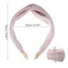 Unique Bargains Women's Fashion Faux Diamond Knitted Crossover Headband 5.91"x2.17" 1 Pc - 4 of 4