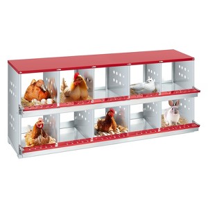 Chicken Nesting Box,Easy Egg Collection Large Vented Holes Chicken Coop Equipment with Vented Holes, Heavy Duty Chicken Nesting Boxes for Hens - 1 of 4