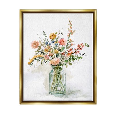 Stupell Industries Country Meadow Roses Floral Bouquet Watercolor Still Life