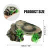 Unique Bargains Resin Tortoise Rock Turtle Basking Platform 5.8"x3.4"x2.4" Green 1 Pcs - 4 of 4