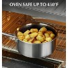 KOCH SYSTEME CS Triply Stainless Steel Saucepan Set with Hybrid Honeycomb Interior, Silver - 3 of 4