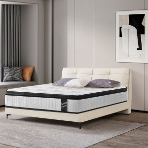 Vynxaria 12" Queen Mattress in a Box OEKO-TEX 100 Cool Knitted Cover, Pressure-Relief Memory Foam and Pocket Springs Euro Top - 1 of 4
