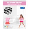 Peppa Pig Girls One Piece Bathing Suit Toddler - 2 of 4