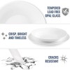 Bormioli Rocco 6-Piece White Moon 9 Inch Pasta Bowls Tempered Opal Glass Dishes, Dishwasher & Microwave Safe, Made In Spain - 4 of 4