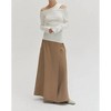 Women's Ingrid One Shoulder Rib Top - CRESCENT - 3 of 4