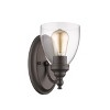 Chloe Lighting Elissa Transitional 1 Light Rubbed Bronze Indoor Wall Sconce 6"Wide - 2 of 4