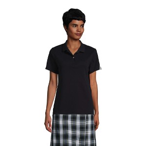 Lands' End School Uniform Women's Short Sleeve Feminine Fit Interlock Polo Shirt - 1 of 4