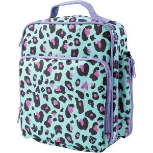 Bentology Insulated Lunch Box w Snack Pocket & Water Bottle Holder - Boys or Kids Lunchbox Tote Keeps Food Hotter or Colder Longer - Reusable Bag Fits - 1 of 3
