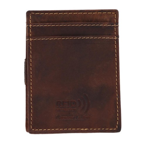 CTM Men's Leather Front Pocket Wallet with Elastic Keeper - image 1 of 3