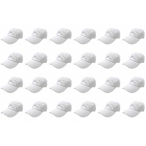 24 Pack Bulk Cotton Dad Hats Ideal for Events Teams or Printing Projects - 1 of 4