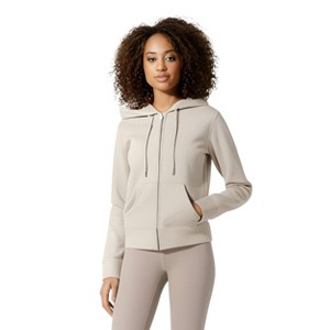 Spruce Fashion Women's Leisure Fleece Zip-up Hoodie - 1 of 4