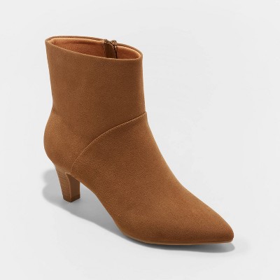 Women's Frances Ankle Boots - Universal Thread™ Brown 7.5 : Target