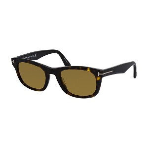 Tom Ford FT 1076 52E Mens Rectangular Sunglasses Black 54mm - 1 of 3
