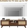 SEVOBAL TV Stands up to 70" TV with Storage Fluted Wood Living Room Media Console Entertainment Center with Cable Management, Brown, 15.6"*65"*18" - 2 of 4