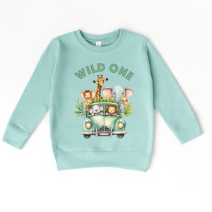 The Juniper Shop Wild One Animals Car Toddler Sweatshirt - 1 of 4