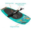 Xspec Kneeboard with Hook for Knee Surfing Boating Waterboarding, Aqua - 2 of 4