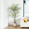 DR.Planzen Faux Palm Trees with Oval White Planter, Pre Potted Fake Greenry Palm Tree for Home Decor - 2 of 4