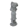 Northlight 19.5" Gray Boy Hugging Girl Outdoor Garden Statue - 3 of 4