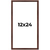 PosterPalooza | Panoramic Classic Modern Brown Frame - UV Acrylic, Foam Board Backing, Hanging Hardware - 2 of 4