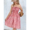 LA LEELA Women's Tube Dress Club Short Top One Size Tropical Pink - 3 of 4