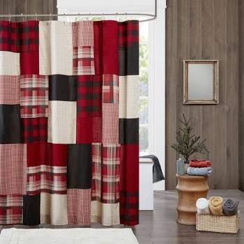 Sunset Cotton Shower Curtain Red - Woolrich