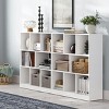 Cube Bookcase, Freestanding Storage Unit with 8 Open Compartments - 2 of 4