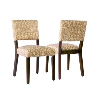 Set of 2 Open Back Dining Chairs - HomePop