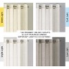 Natural Linen Blended Semi-Sheer Curtains Privacy Assured with Nickel Grommet for Living Room - 4 of 4