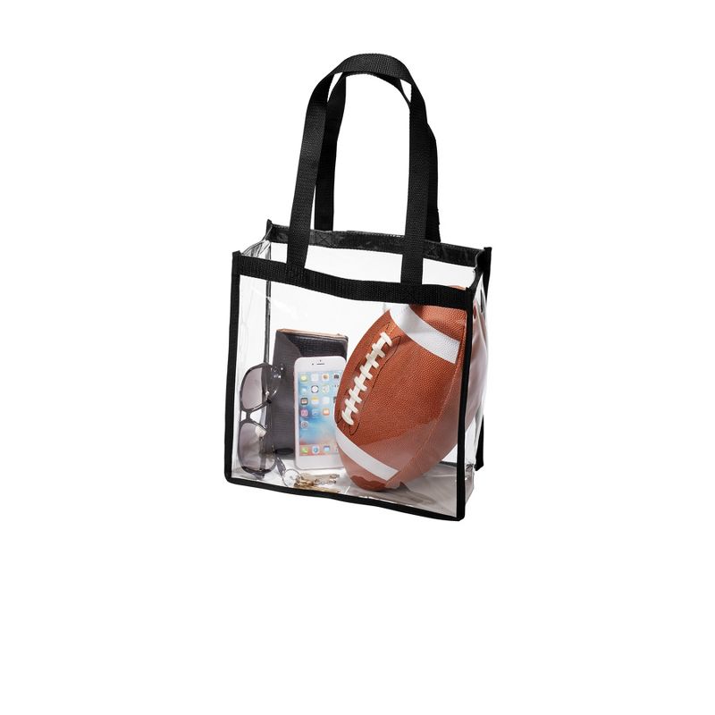 Port Authority Clear Stadium Tote (2 Pack) - Clear/Black, 3 of 10