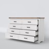 KOLIGEY Astred 8-Drawer Dresser 54"W Double Dresser With Rustic Brown Top Panel - 3 of 4