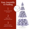 Best Choice Products Pre-Lit Lavender Christmas Pine Tree w/ Flocked Branches, Warm-White Lights - 4 of 4