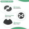 Unique Bargains Wall Split Flange Self-Adhesive Plumbing Cover Plates ABS Faucet Escutcheons 2 Pcs - 2 of 4