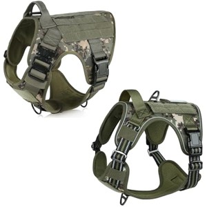 rabbitgoo Tactical Dog Harness for Large Dogs, , No-Pull Service Dog Large Breed, Adjustable Military Dog Vest Harness for Training Hunting Walking - 1 of 1