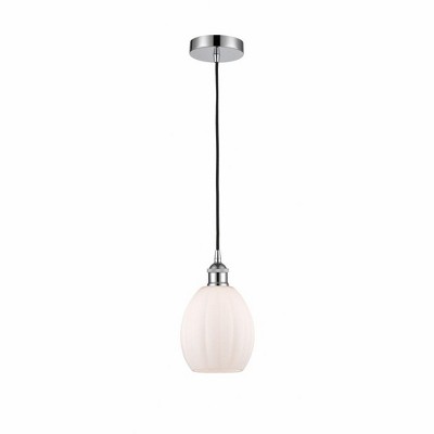 Eaton - 1 Light Cord Hung Mini Pendant In Industrial Style-10.75 Inches Tall and 5.5 Inches Wide