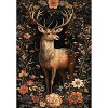 Coolmee Washable Area Rugs Deer Hunting Rug for Living Room Camo Deer Rugs Elk Rustic Carpet Floral Cabin Rug - 2 of 3