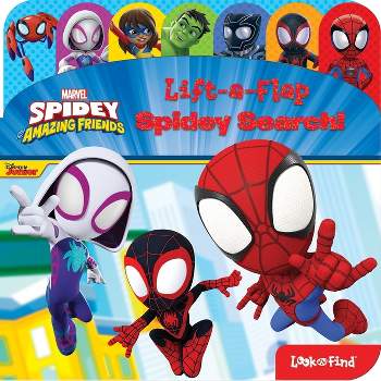 Spidey and His Amazing Friends: Spidey Search! Lift-A-Flap Look and Find - by  Pi Kids (Board Book)