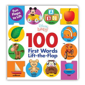 Disney 100 First Words Lift-the-flap -  (Hardcover)