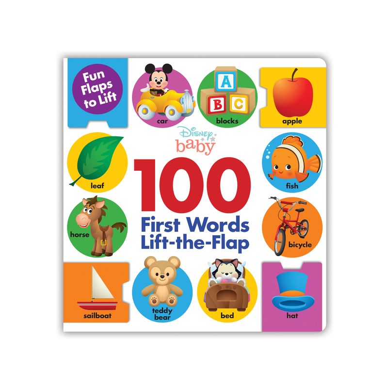 Disney 100 First Words Lift-the-flap -  (Hardcover), 1 of 2