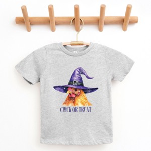 The Juniper Shop Chick Or Treat Watercolor Distressed Youth Short Sleeve Tee - 1 of 4
