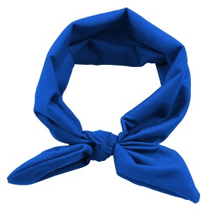 MyKids-Usa Newborn Baby Solid Color Bunny Ear Shape Elastic Headband - 1 of 2