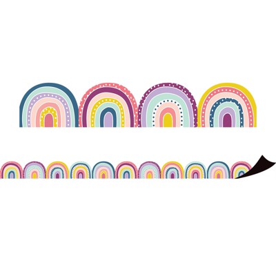 Teacher Created Resources Oh Happy Day Rainbows Magnetic Border, 24 Feet (Pack of 2)