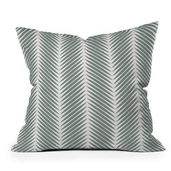 16"x16" Deny Designs Color Poems Palm Leaf Outdoor Throw Pillow